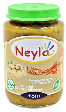 Pommes de terre, carotte au poulet 